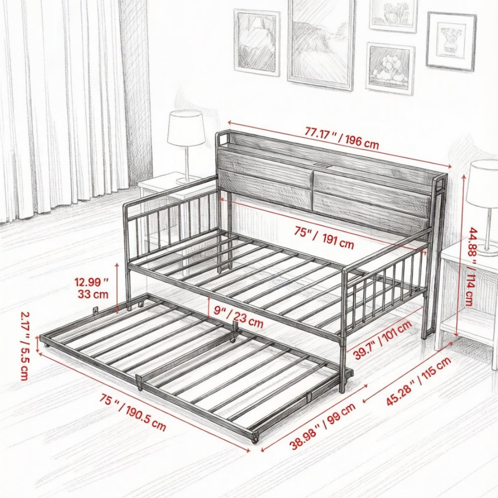Twin Size Daybed Frame