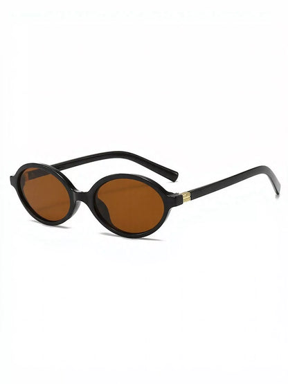 Retro Oval Frame Sunglasses