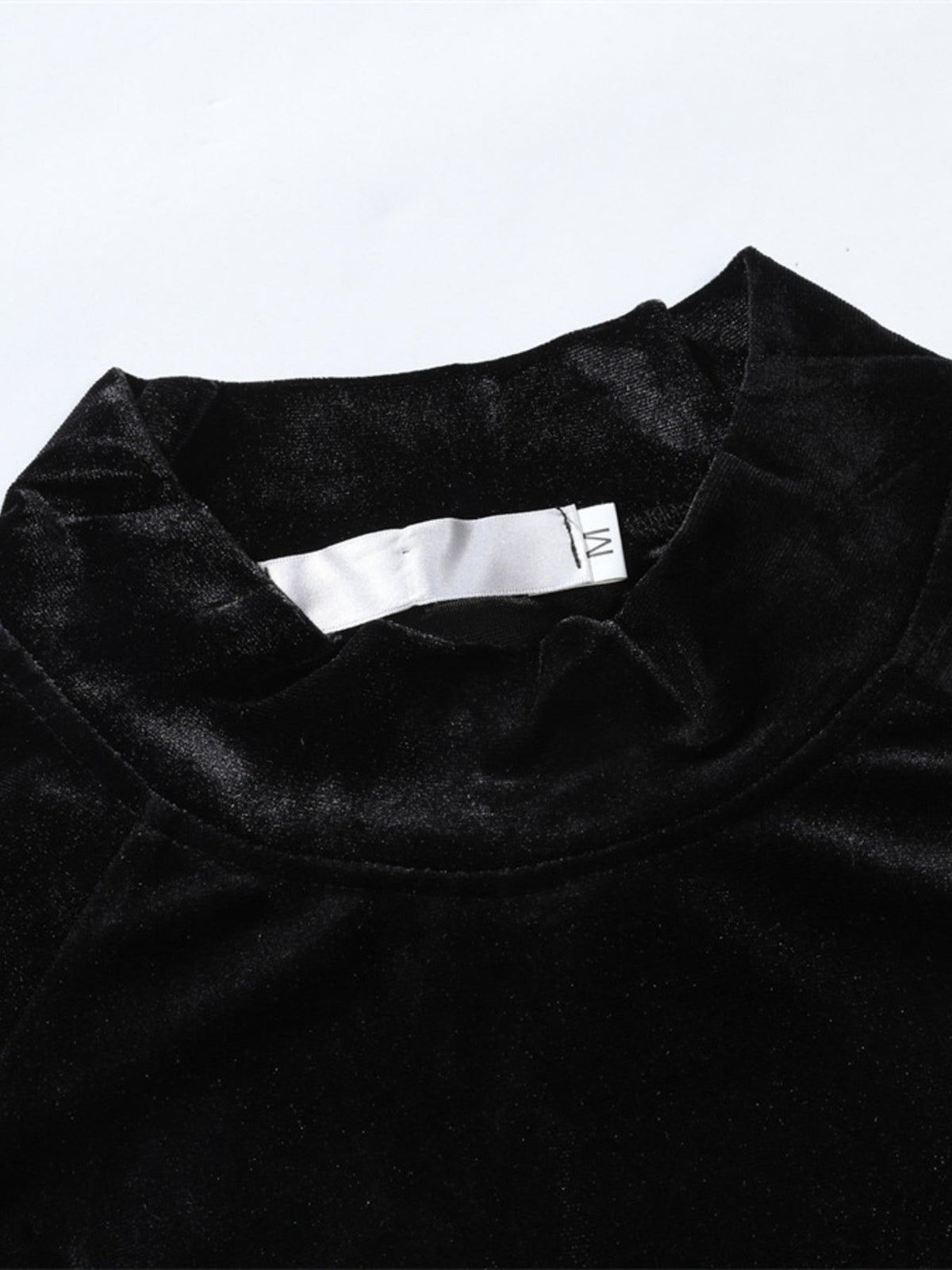Men's Velvet Turtleneck Long Sleeve T-Shirt