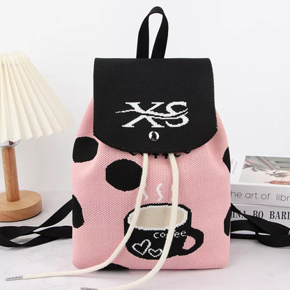 Floral Print Drawstring Backpack Bag
