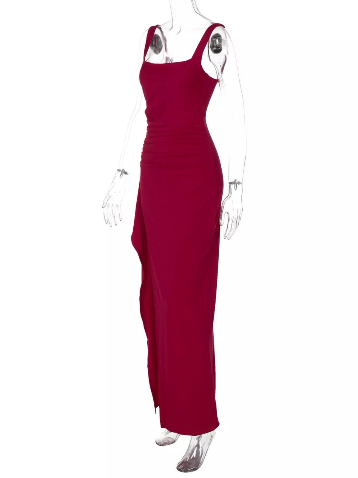 Plus size square neck maxi dress, view 16