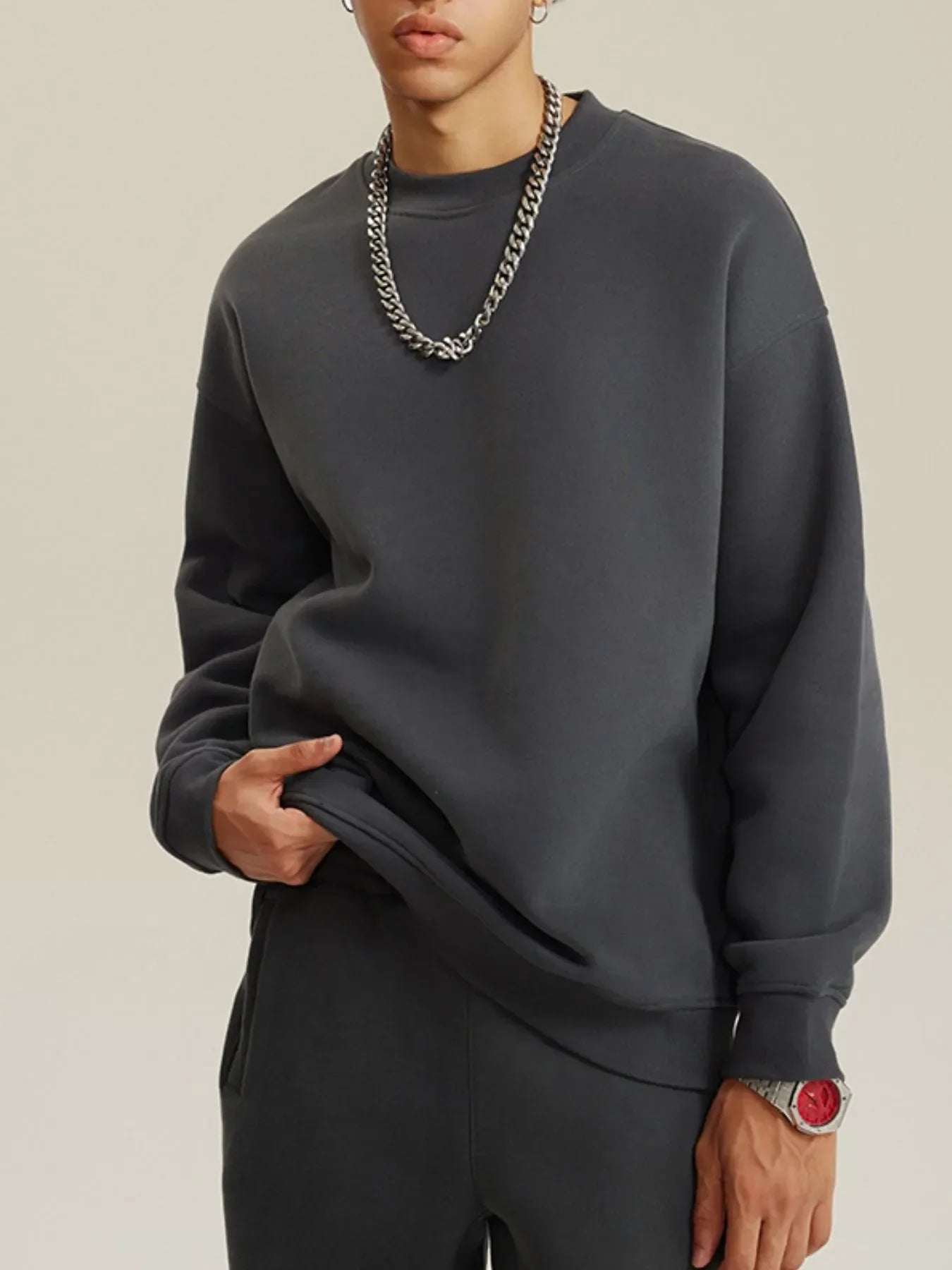 Men's Crew Neck Long Sleeve Sweatshirt
