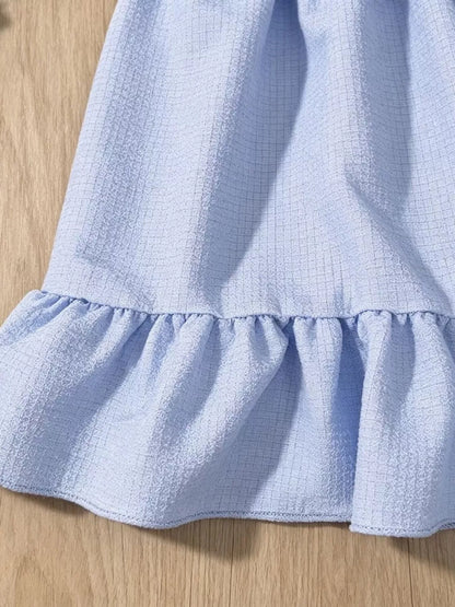 Children's Bowknot Sleeveless Dress