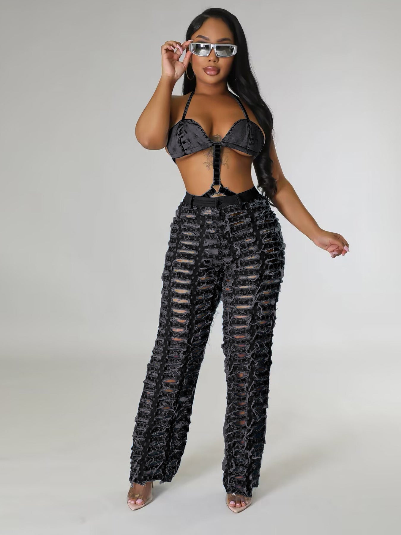 Tassel Wide Leg Pants