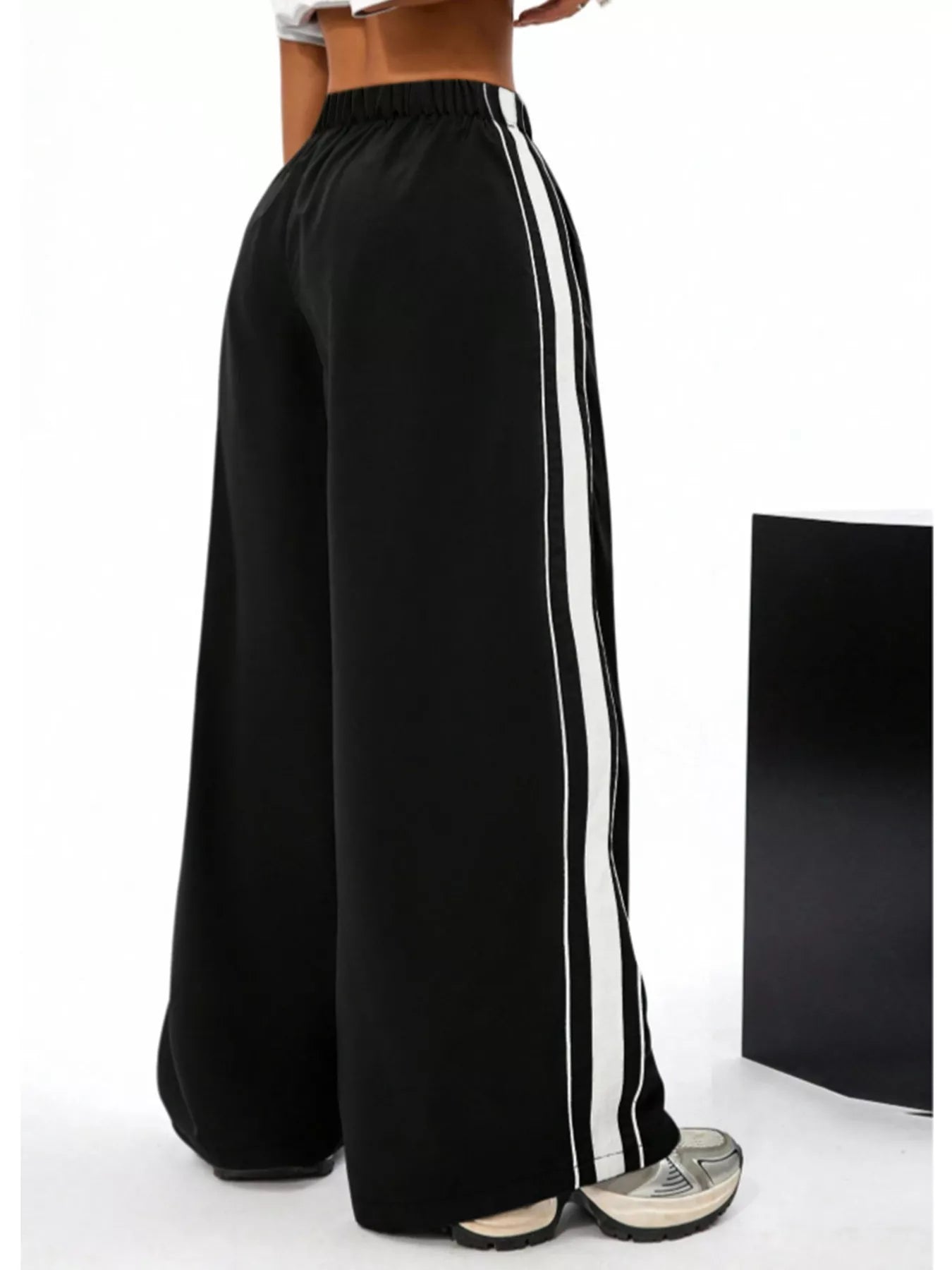 Wide Leg Striped Pants