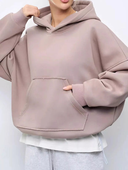 Oversized kangaroo pocket hoodie, view 7