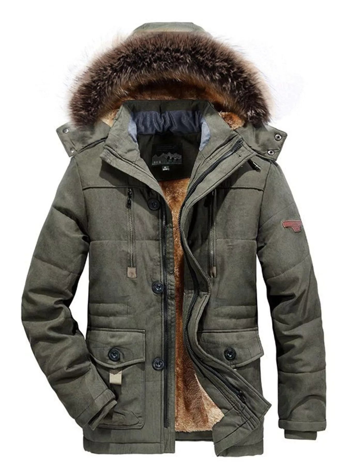 Men's Plus Size Puffer Coat