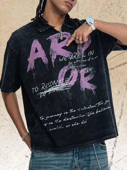 Men's Vintage Washed Graphic T-Shirt