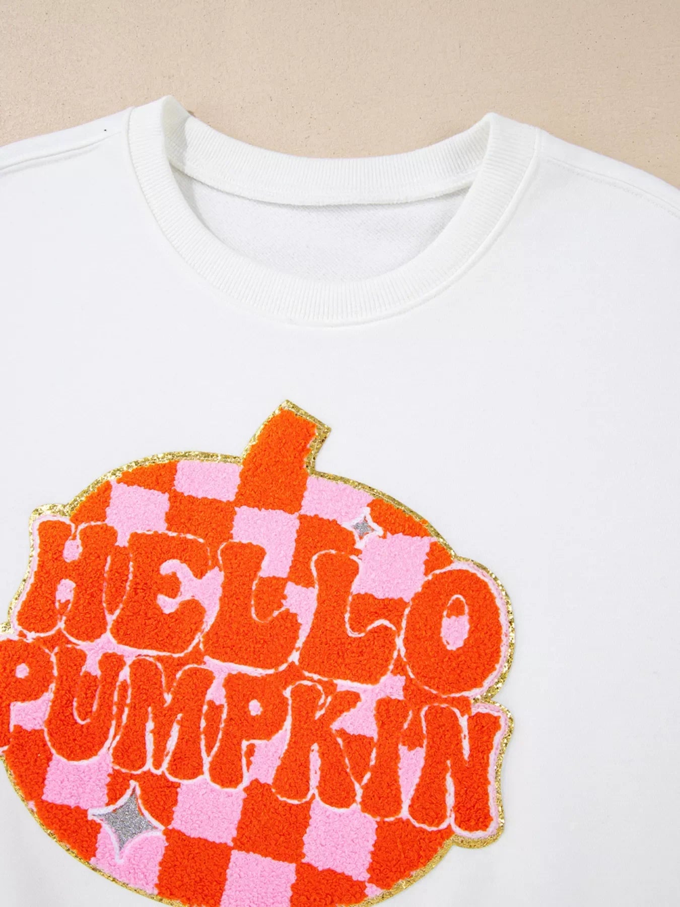 Halloween Pumpkin Patched Sweatshirt