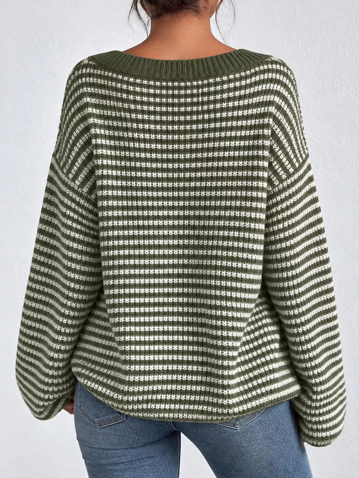 Plus size boat neck sweater, view 13