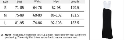 Color blocking waist tied long dress