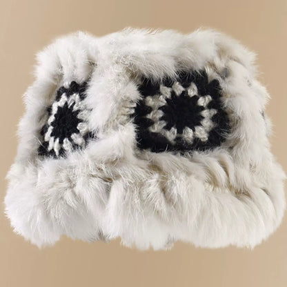 Fuzzy Crochet Bucket Hat