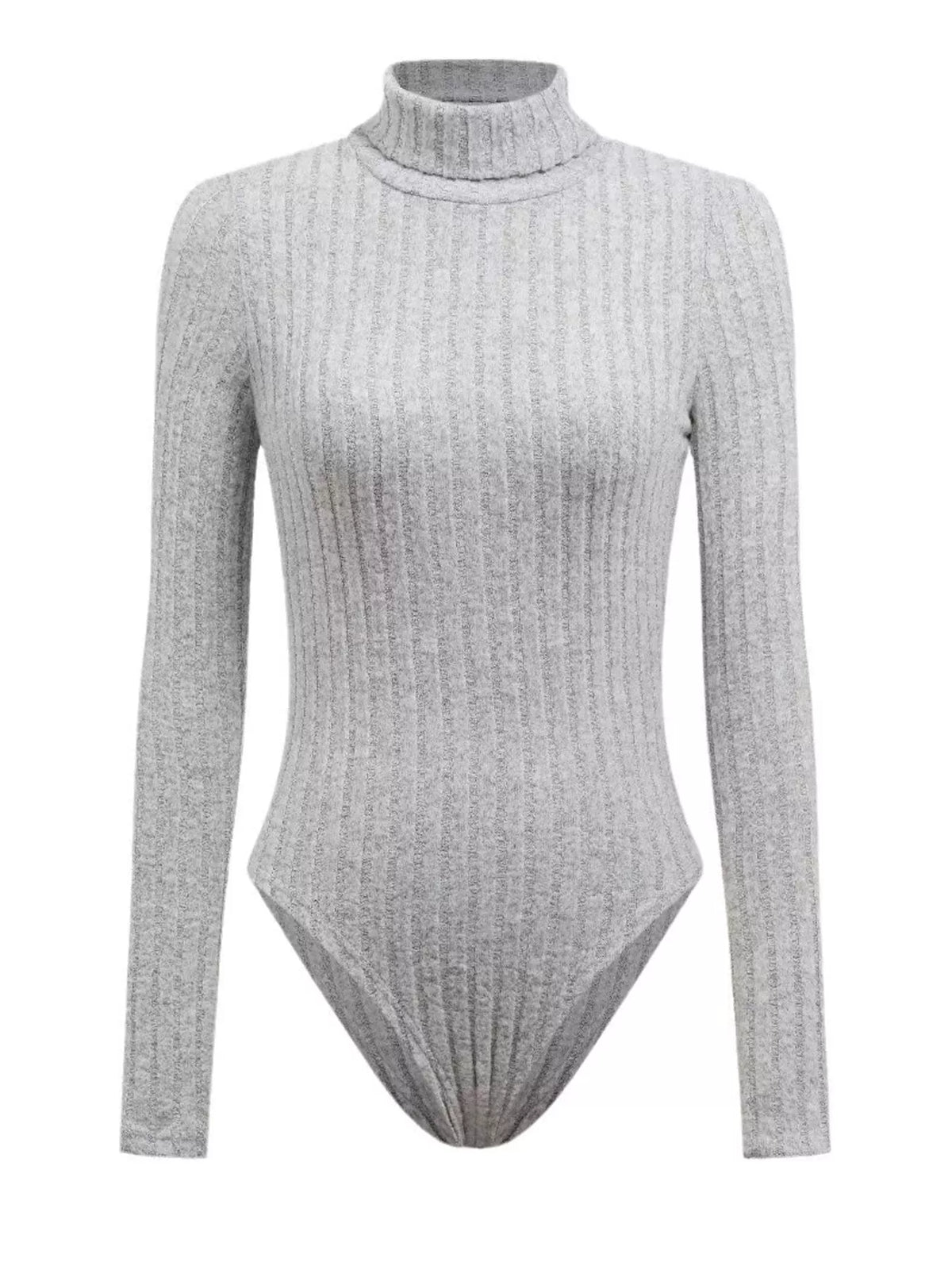 Ribbed turtleneck bodysuit, view 8