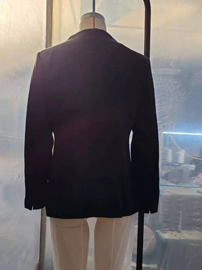 Slim-Fit Structured Waist Blazer