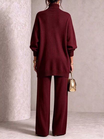 Turtleneck sweater and pants set, view 14