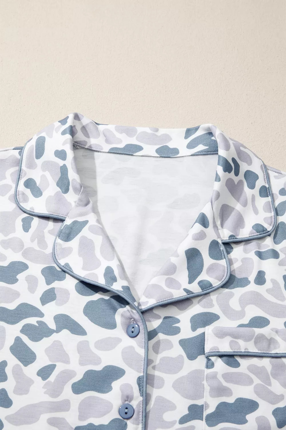 Camouflage Print Pajama Set