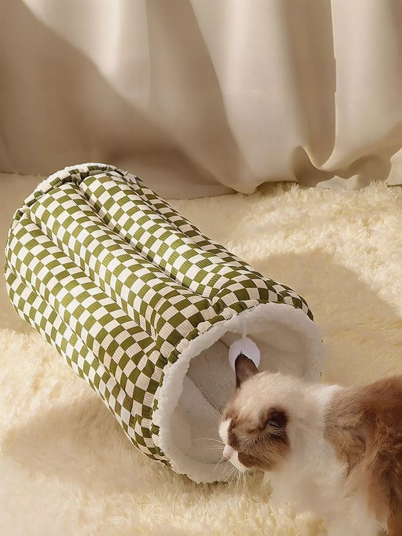 Cozy Plush Pet Tunnel Nest