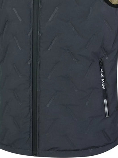 Men's fleece-lined quilted vest, view 16