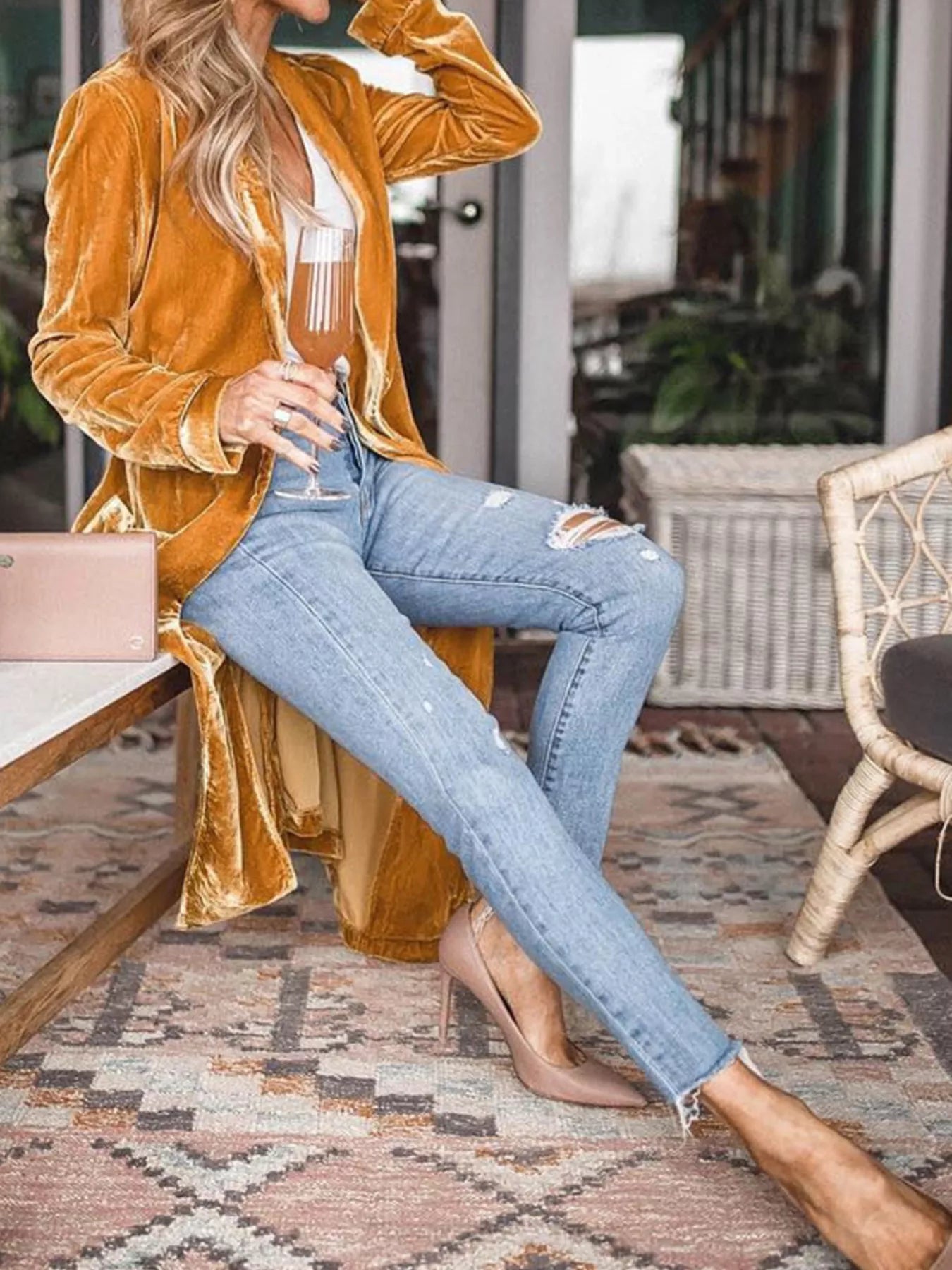 Long Sleeve Longline Cardigan