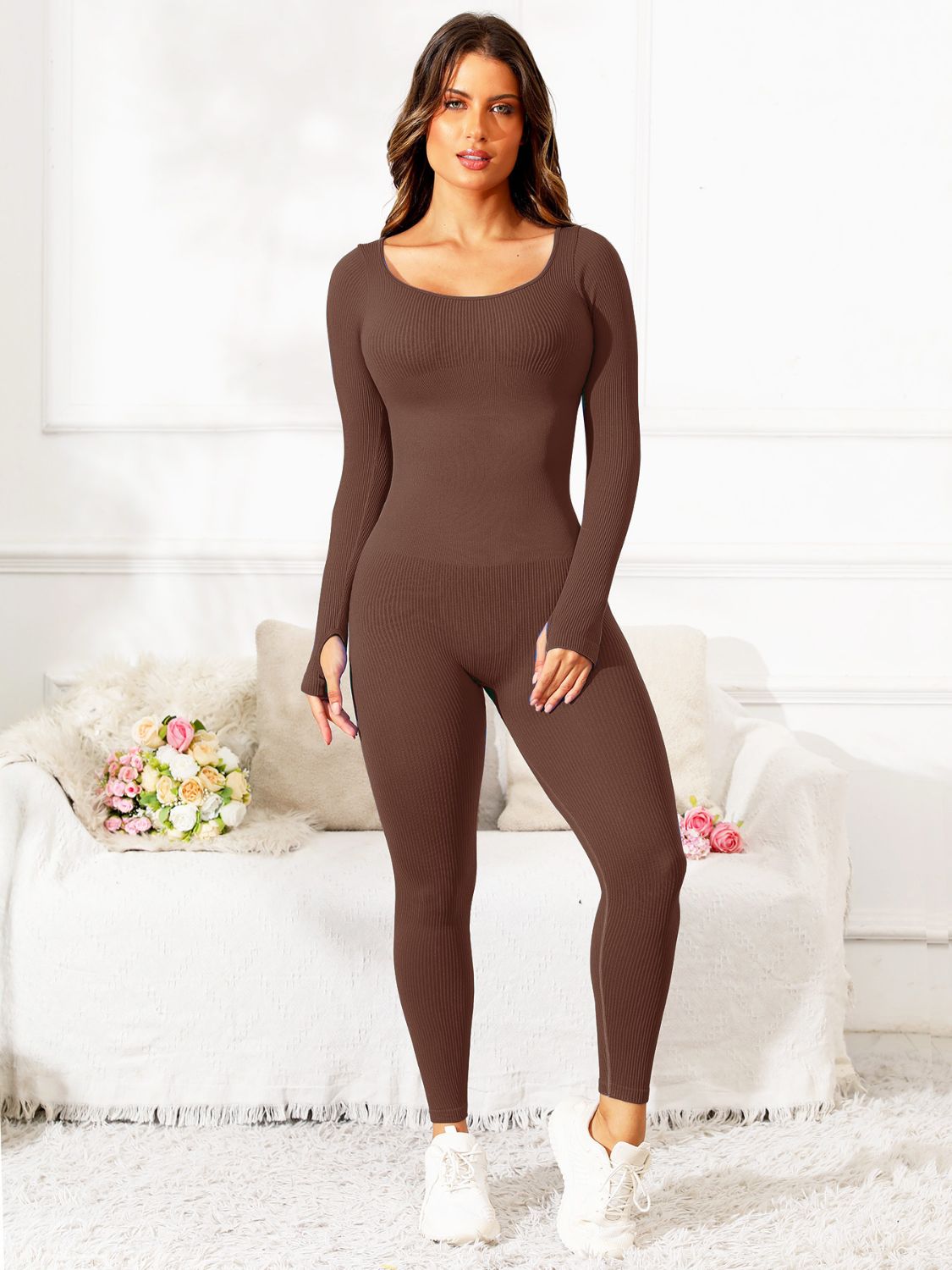 Long Sleeve Active Jumpsuit