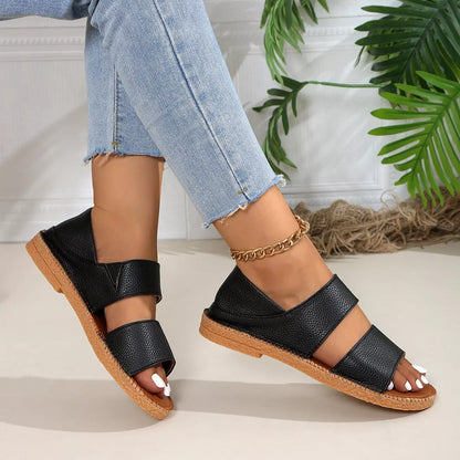 Open Toe Flats Sandals