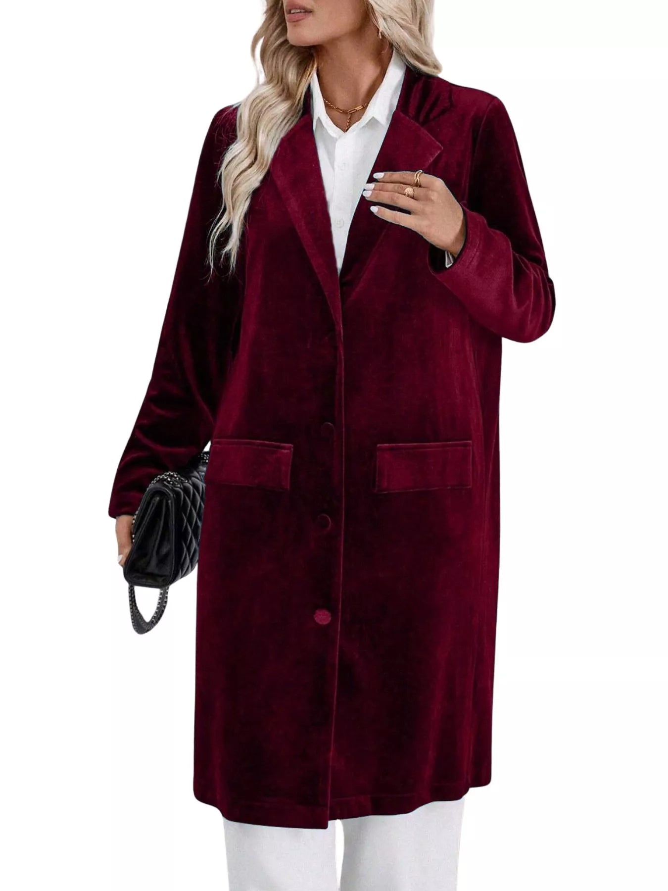 Long Sleeve Longline Coat