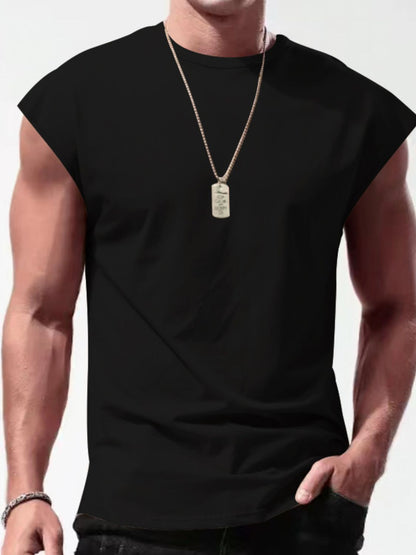 Full Size Men's Cap Sleeve Tank