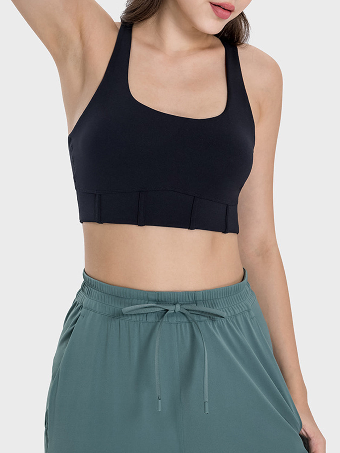 Square Neck Wide Strap Active Tank - MONLANE