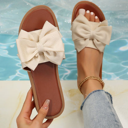 Bow Design Open Toe Sandals