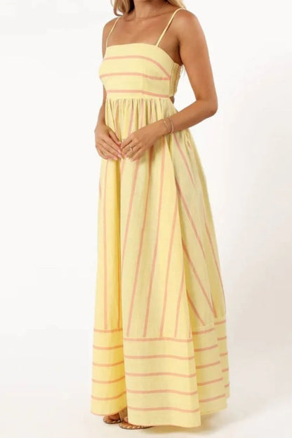 Striped Flowing Cami Dress