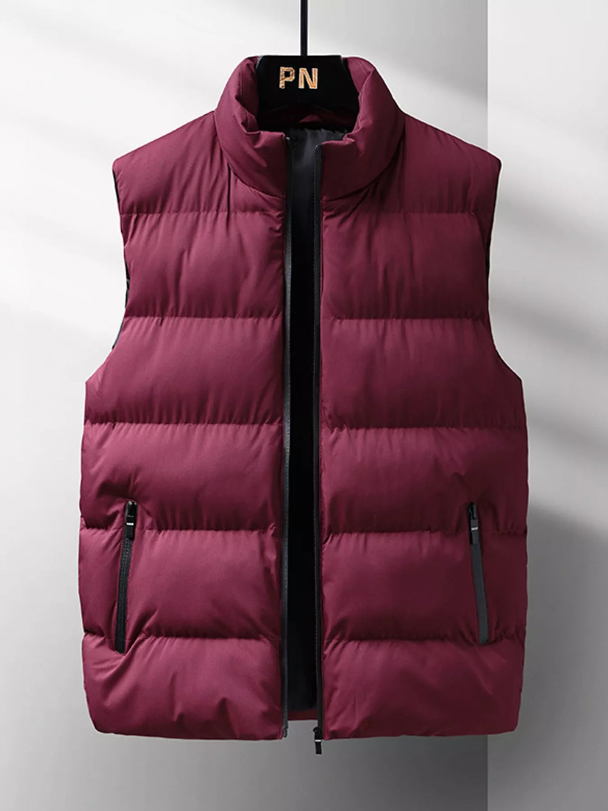 Men's lightweight puffer vest, view 17