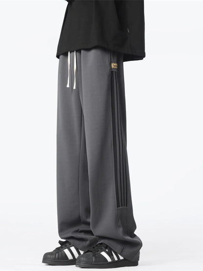 Men's Plus Size Wide Leg Drawstring Pants