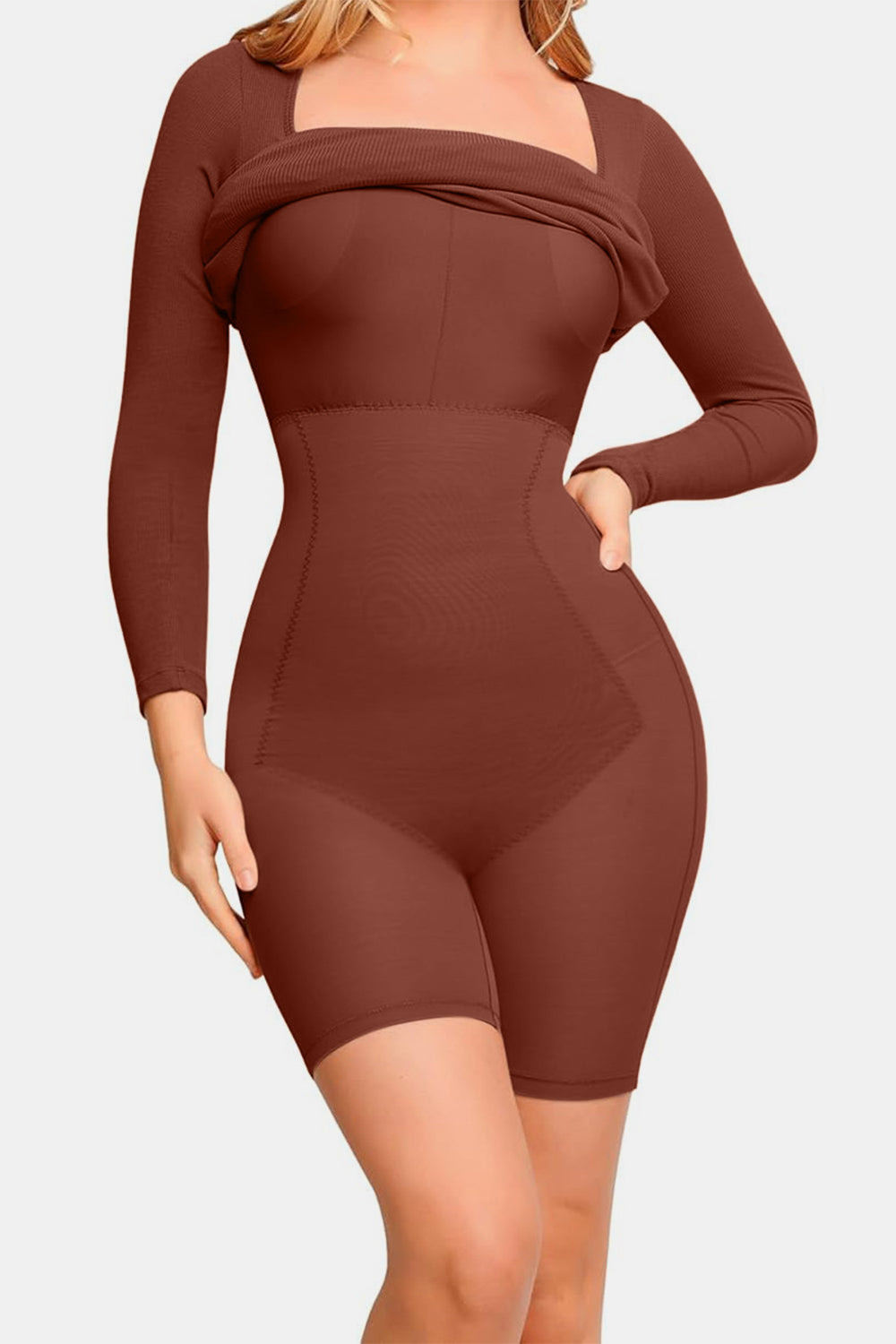 Full Size Built-In Shapewear Dress