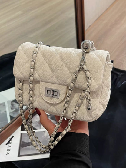 Quilted Chain Crossbody Bag