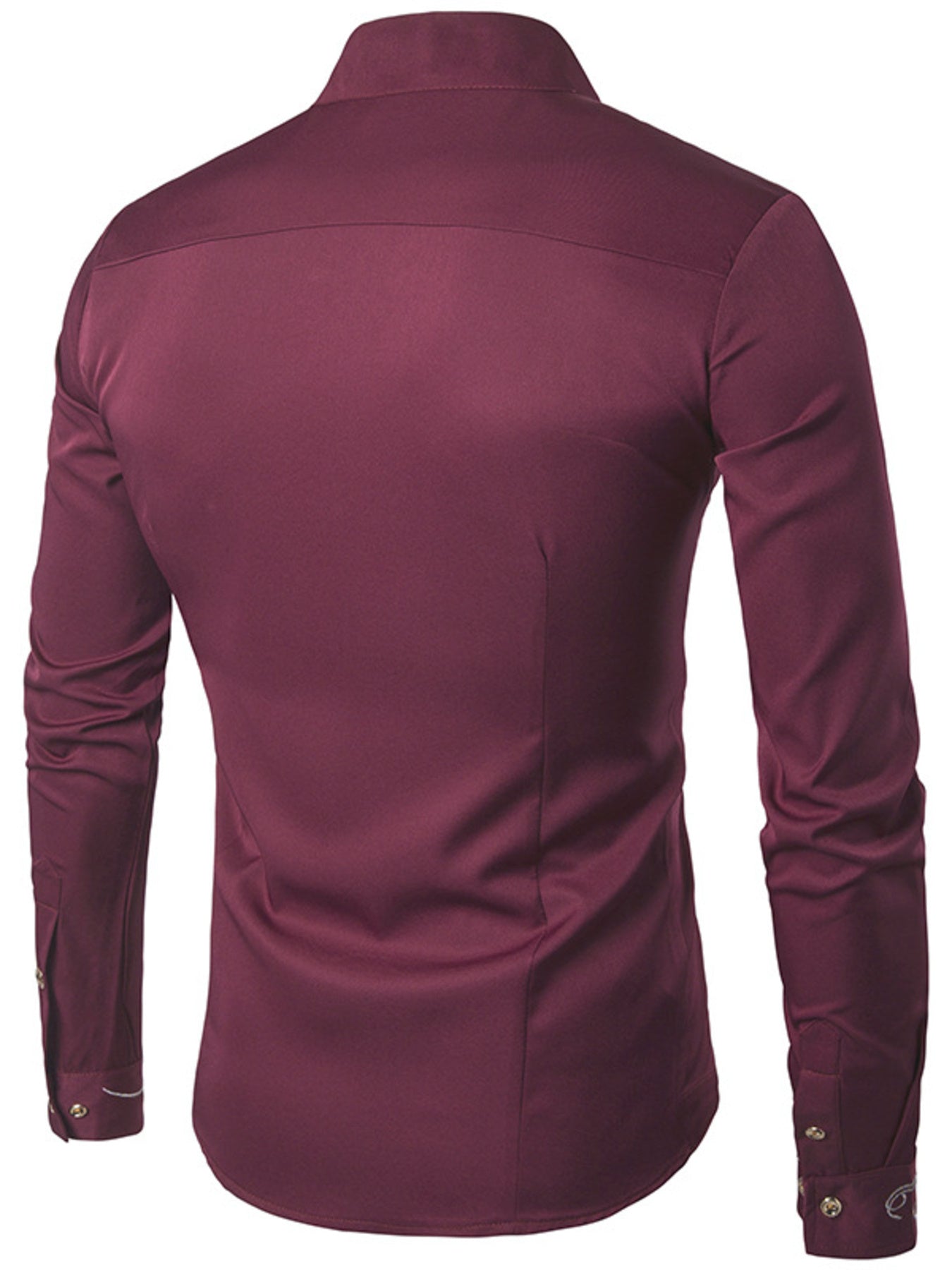 Men's Asymmetric Button-Down Slim Fit Shirt