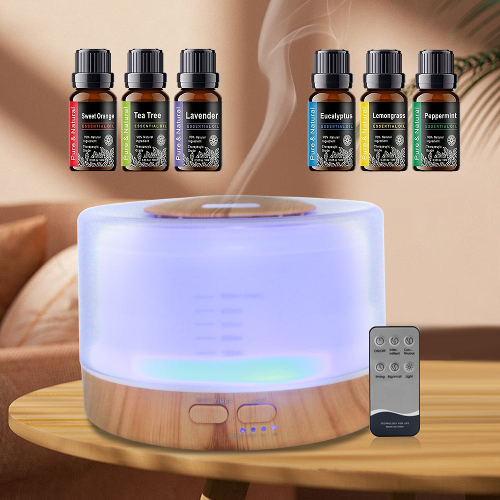 500ml Aromatherapy Essential Oil Diffuser Set