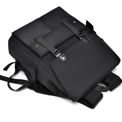 Leather Multi-Pockets Backpack Bag