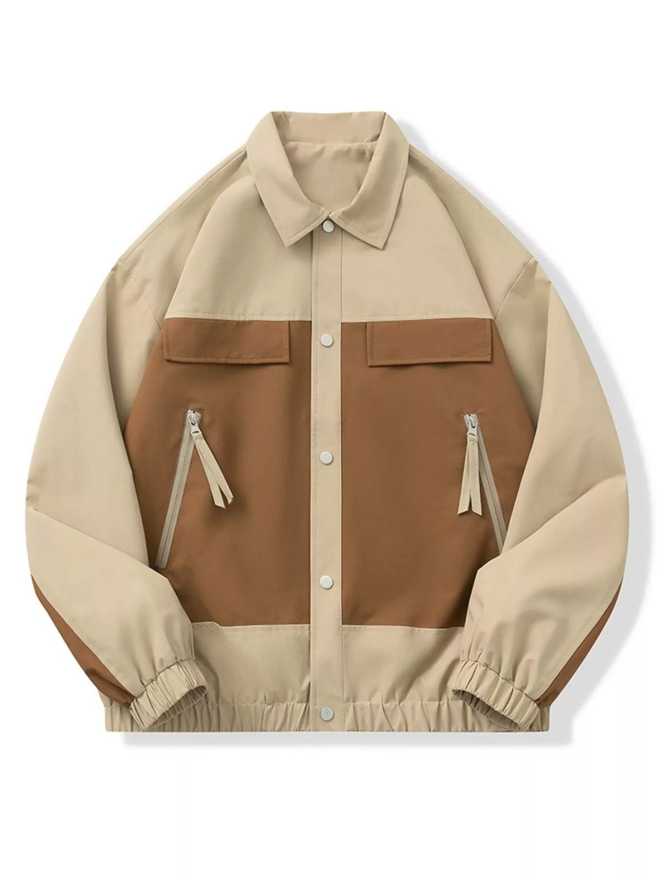 Men's Full Size Snap Down Jacket