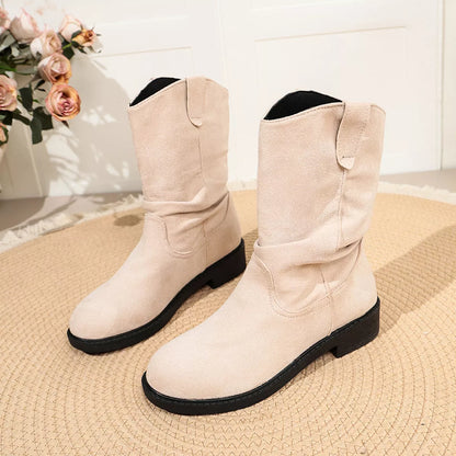 Round Toe Slouchy Boots