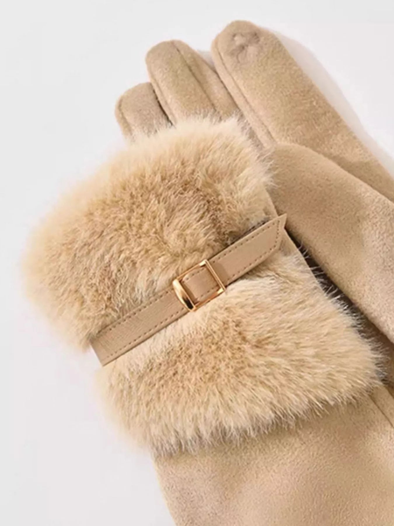 Faux Fur Cuff Gloves