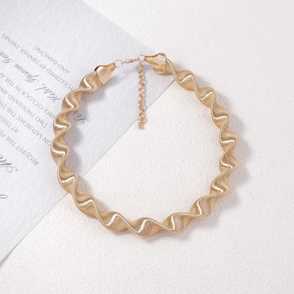 18K Gold-Plated Twisted Necklace