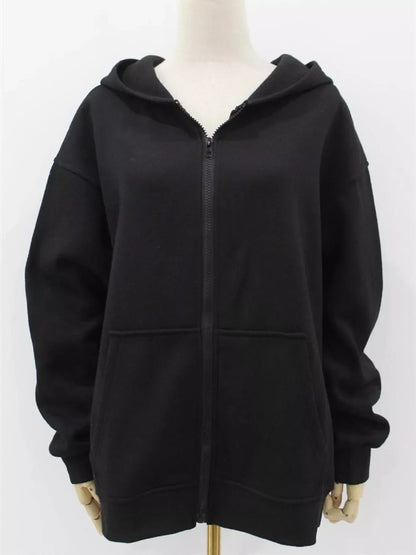 Plus size zip-up hoodie, view 11