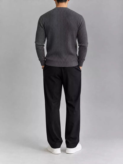 Men's ribbed knit top, view 8