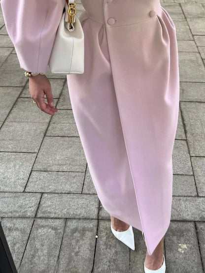 Double-Breasted Longline Coat