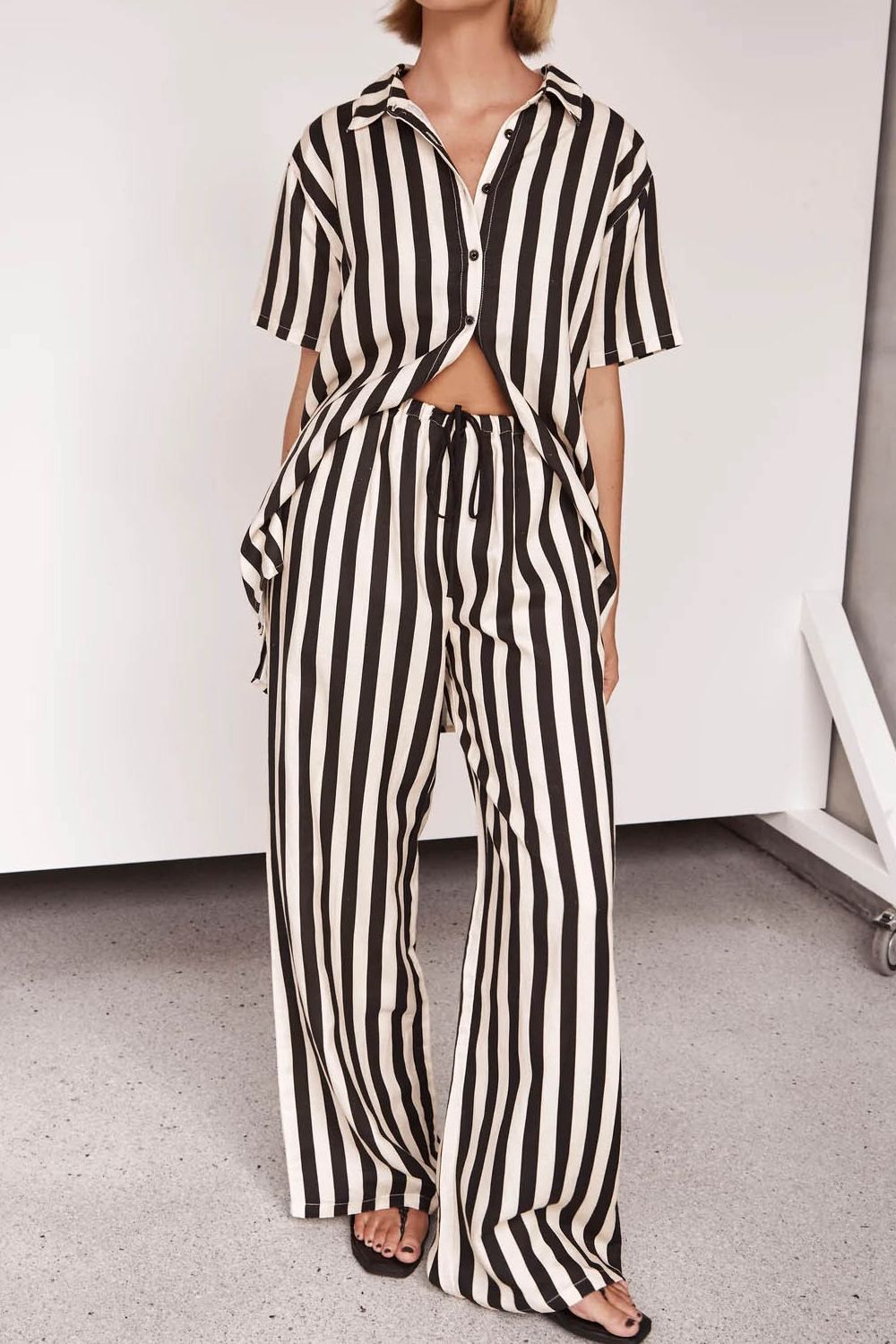 Striped Pants Set