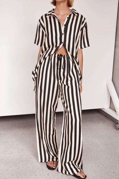Striped Pants Set
