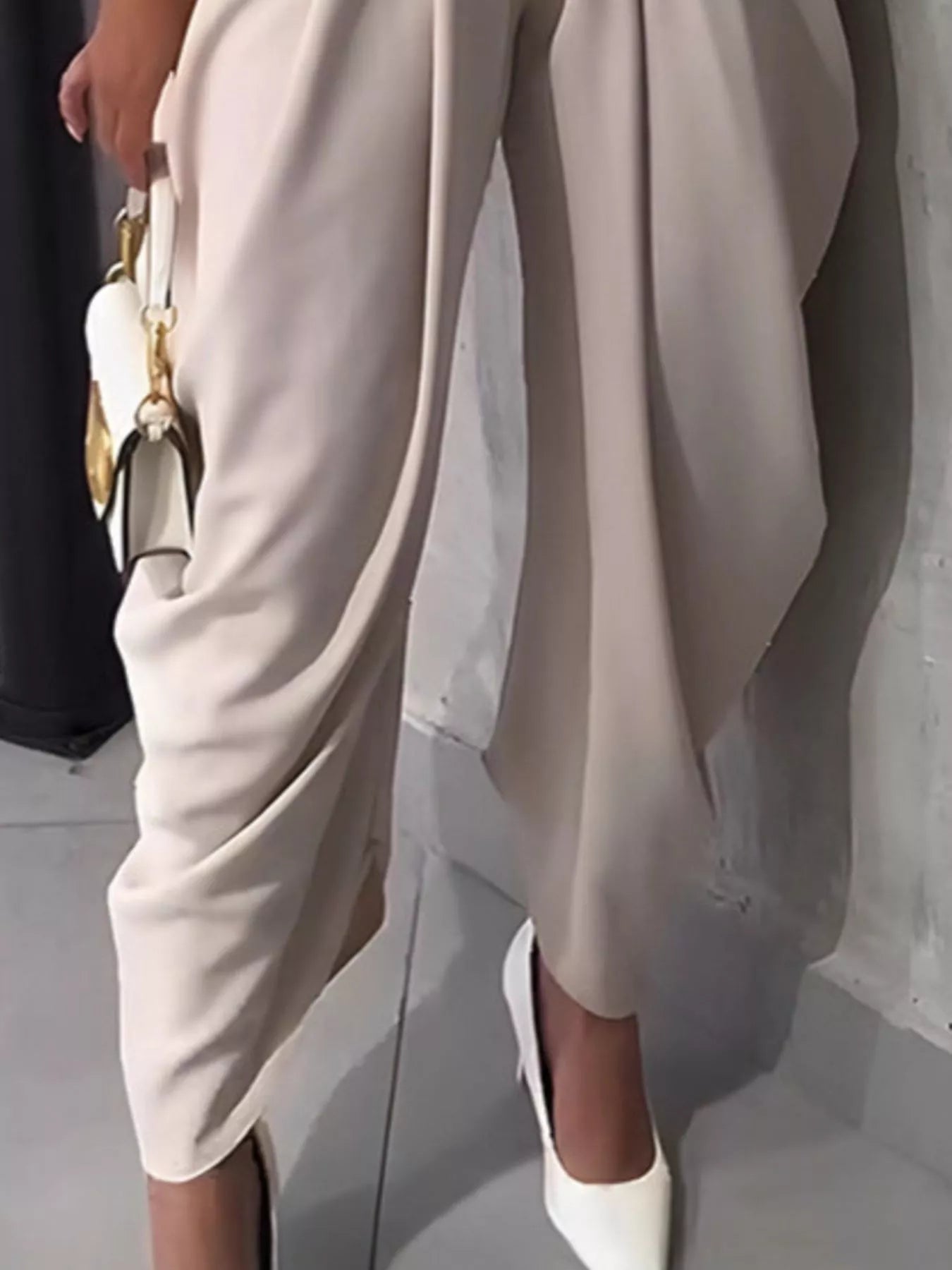 High-Waisted Wide Leg Pleated Pants