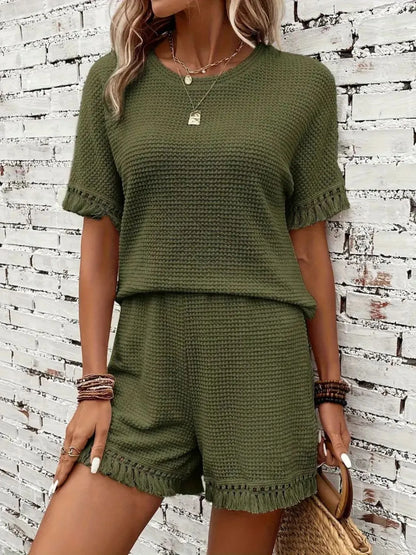 Tassel Top and Shorts Set