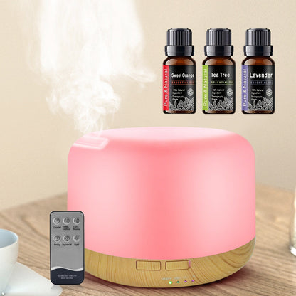 500ml Ultrasonic Essential Oil Diffuser & Humidifier with Remote