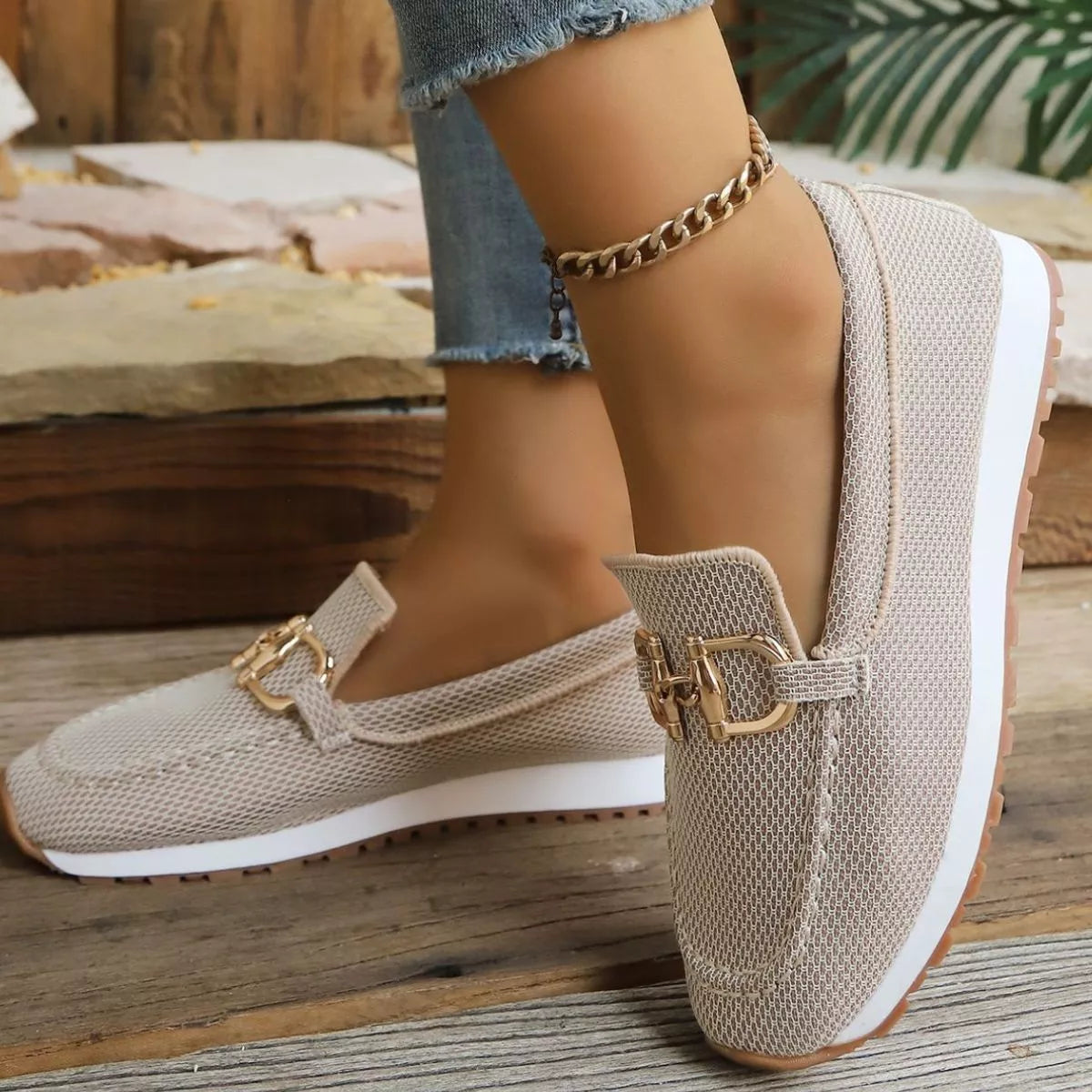 Round Toe Slip-Ons